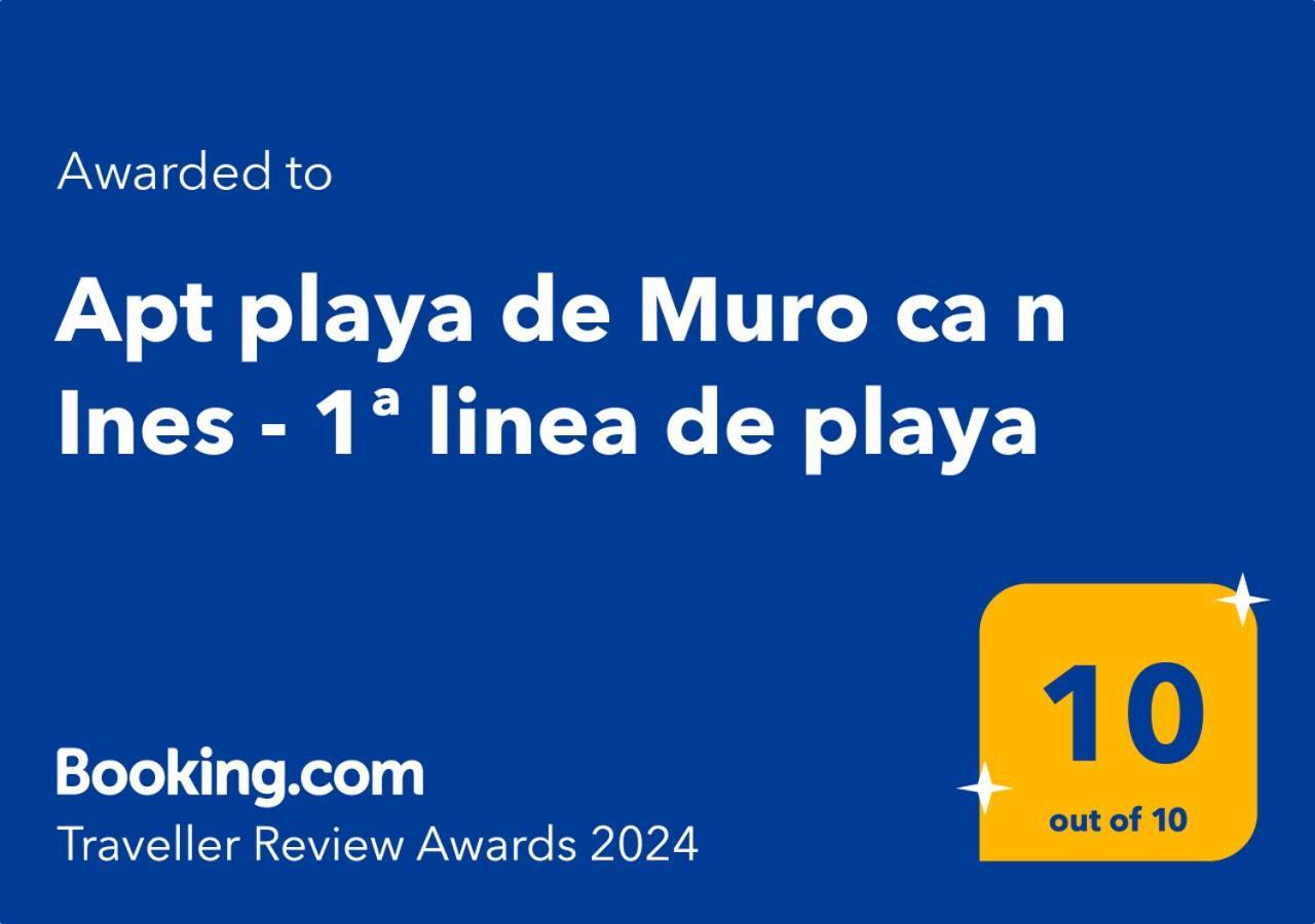 شقة Apt Playa De Muro Ca N Ines - 1ª Linea De Playa بورت ذالكوذيا المظهر الخارجي الصورة