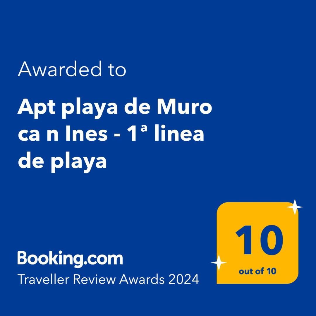 شقة Apt Playa De Muro Ca N Ines - 1ª Linea De Playa بورت ذالكوذيا المظهر الخارجي الصورة